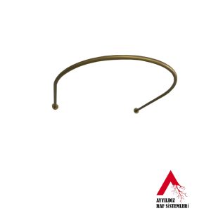 Oval GOLD Köşe Kabin Borusu & Oval GOLD Köşe Giyinme Kabini Demiri & Oval GOLD Mağaza Kabini