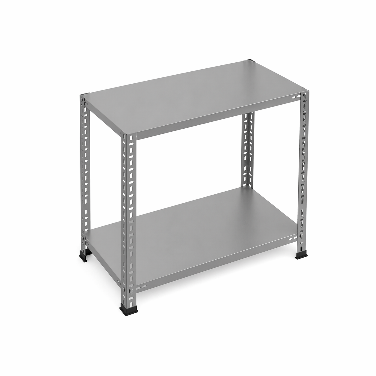 2 Katlı Çelik Raf 31x93x100 cm – Dayanıklı Metal Depolama Rafı – Ev Tipi Ayakkabı Rafı - Görsel 2