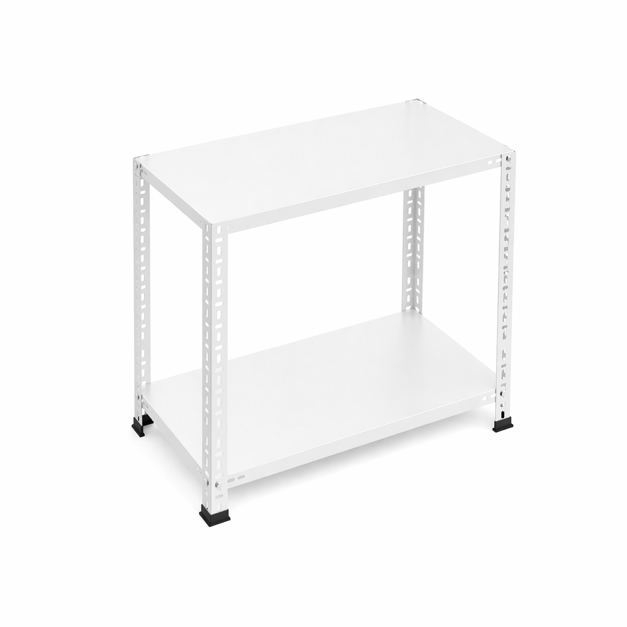 2 Katlı Çelik Raf 31x93x100 cm – Dayanıklı Metal Depolama Rafı – Ev Tipi Ayakkabı Rafı - Görsel 3