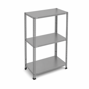 59x93x100 cm 3 Katlı Çelik Raf Sistemi | Elektrostatik Boyalı Metal Depolama ve Teşhir Rafı | Çok Amaçlı Kullanım